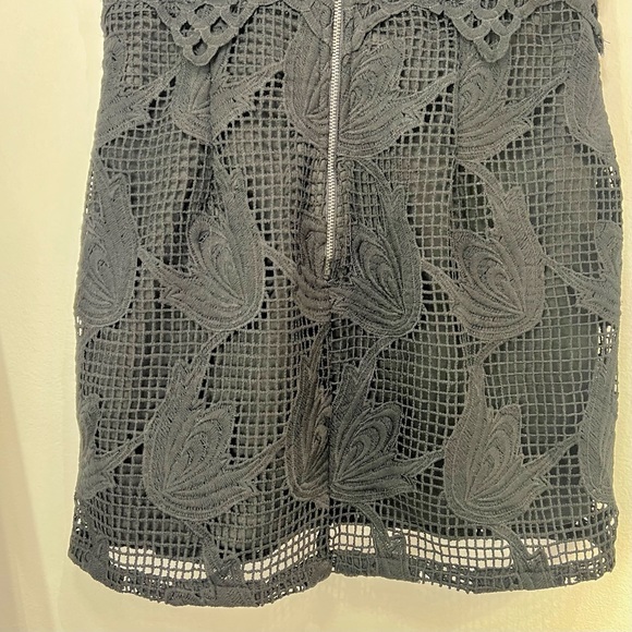 BLOOMINGDALES • AQUA • FORMAL BLACK • LACE DRESS - Picture 8 of 11